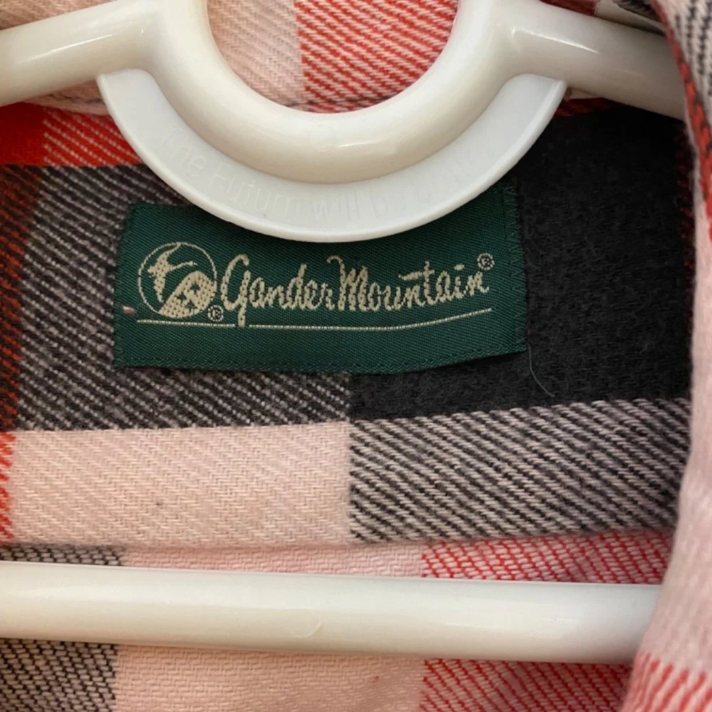 Gander Mountain Red Black White Flannel Shirt - Size XL - Picture 4 of 7